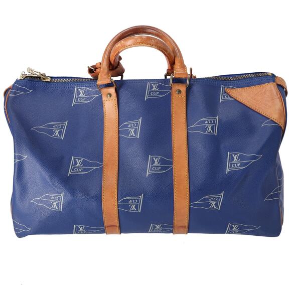 Louis Vuitton Keepall 45 America's Cup Boston Bag M80014 San Diego Blue - Picture 3 of 9